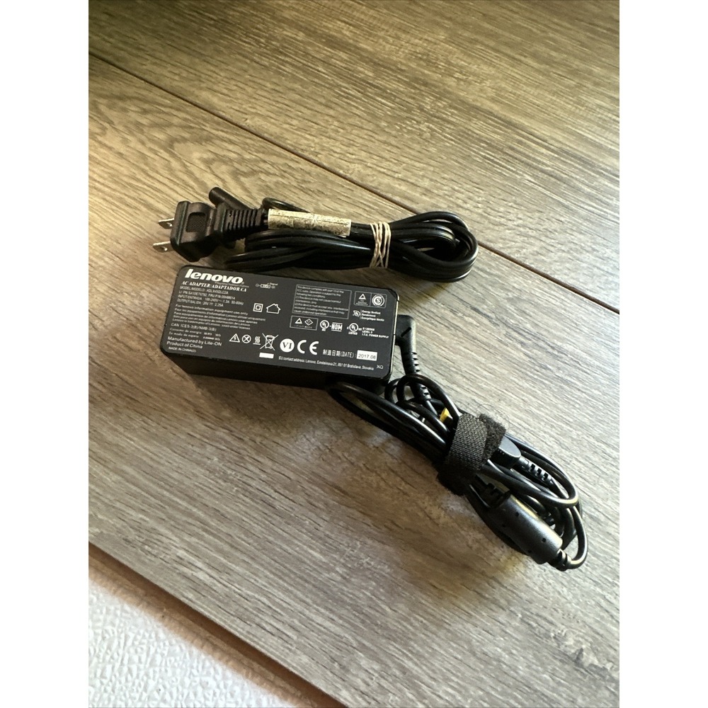 Lenovo 45W AC Adapter ADLX45DLC2A 20V 2.25A Slim Tip Power Supply 00HM614 Black